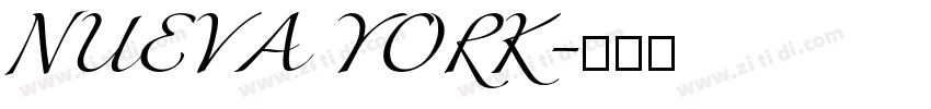 NUEVA YORK字体转换
